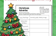 Christmas Adverbs Worksheet - Mamas Learning Corner for Christmas Grammar Worksheets Free