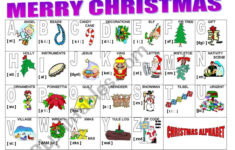Christmas Alphabet - Esl Worksheetmilagrin for Christmas Words Alphabetical Order Worksheets
