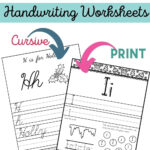 Christmas Alphabet Handwriting Worksheets   Mama Teaches Throughout Christmas Cursive Handwriting Worksheets