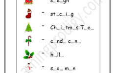 Christmas Archives – Worksheet.learningprodigy intended for Christmas Missing Letter Worksheets