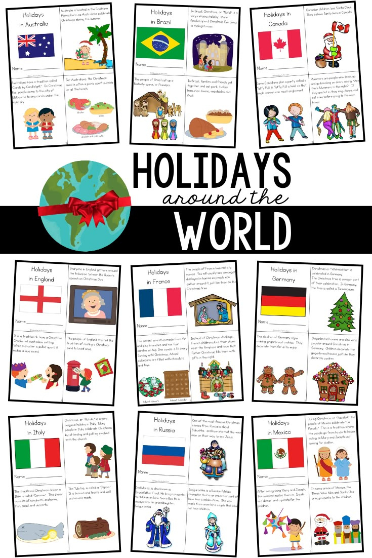 Christmas Around The World Activities And A Freebie! pertaining to Christmas Celebrations Around the World Worksheets