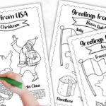 Christmas Around The World Book [Bonus Coloring Pages In Printable Worksheets Free Printable Christmas Around The World Coloring Pages