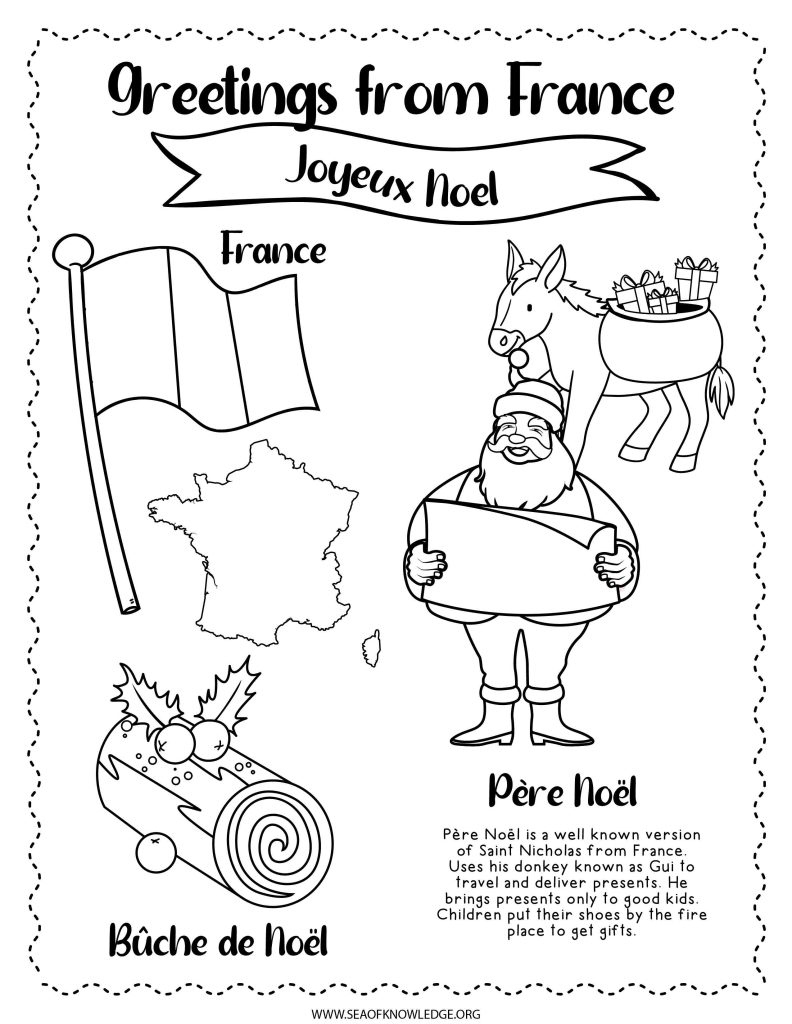 Christmas Around The World Book [Bonus Coloring Pages intended for Printable Worksheets Free Printable Christmas Around the World Coloring Pages
