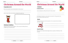 Christmas Around The World For Kids (With Printable) with regard to Worksheets For Christmas Around the World
