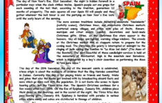 Christmas Around The World - Part 1 - Spain (B&amp;W Version Included in Christmas in Spanish Speaking Countries Worksheets