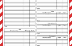 Christmas Budget Templates – 12 Free Pages | Printabulls for Christmas Budget Worksheets Printable