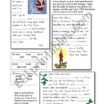 Christmas Card Cloze   Esl Worksheetiris1212 Within Christmas Cloze Worksheets Answers