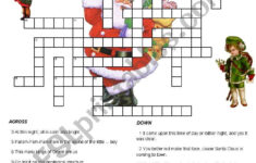Christmas Carols And Songs Crossword - Esl Worksheetenglishchris pertaining to Christmas Music Puzzles Worksheets