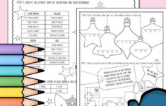 Christmas Chemistry pertaining to Christmas Chemistry Worksheets Answers