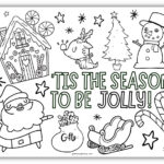 Christmas Coloring Activities For Kids   Free Printable Pertaining To Christmas Coloring Worksheets For Kindergarten