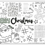 Christmas Coloring Activities For Kids   Free Printable With Christmas Activity Worksheets For Kids