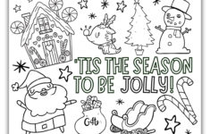 Christmas Coloring Activities For Kids - Free Printable with Christmas Coloring Worksheets