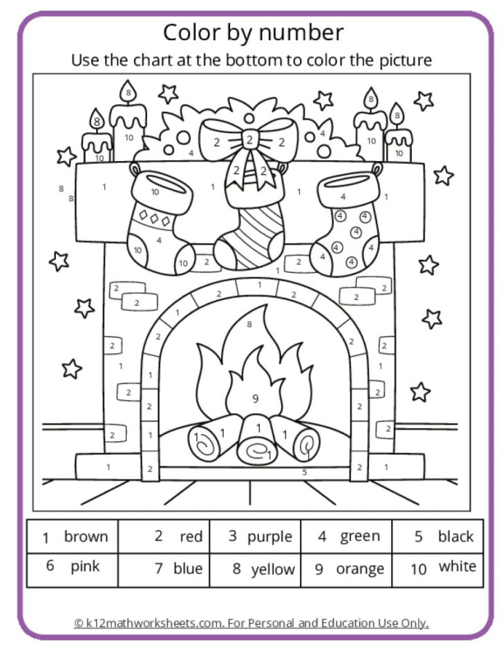 Christmas Coloring Worksheets For Kindergarten Christmas Coloring Worksheets For Kindergarten