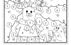 Christmas Colornumber Worksheet - Free Printable, Digital, &amp; Pdf inside Free Printable Color by Number Christmas Worksheets