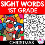 Christmas Colorsight Words First Grade | Madeteachers Regarding Christmas Color By Word Worksheets