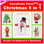Christmas Coordinate Plane Graphing Picture: Christmas Bundle 5 In Within Christmas Coordinate Plane Worksheets