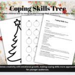Christmas Coping Skills Tree Activity: Mental Health Worksheet Regarding Christmas Mental Health Worksheets