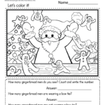 Christmas Counting Worksheet   Free Printable, Digital, & Pdf Within Christmas Worksheets For Primary