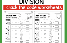 Christmas Crack The Code: Division Worksheets | Resources For within Christmas Math Worksheets Division