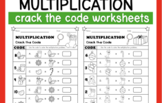 Christmas Crack The Code: Multiplication Worksheets | Resources in Christmas Crack The Code Worksheets