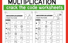 Christmas Crack The Code: Multiplication Worksheets | Resources within Christmas Multiplication Worksheets Free