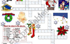 Christmas Crossword (05.12.2008) - Esl Worksheetemila with Christmas Crossword Puzzle Worksheets Answer Key