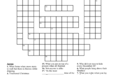 Christmas Crossword Puzzle - Wordmint in Christmas Crossword Puzzle Worksheets