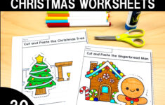 Christmas Cut And Paste Worksheets - United Teaching with regard to Christmas Cut and Glue Worksheets