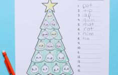 Christmas Cvc Worksheets For Kindergarten - Free Printables in Christmas Cvc Words Worksheets
