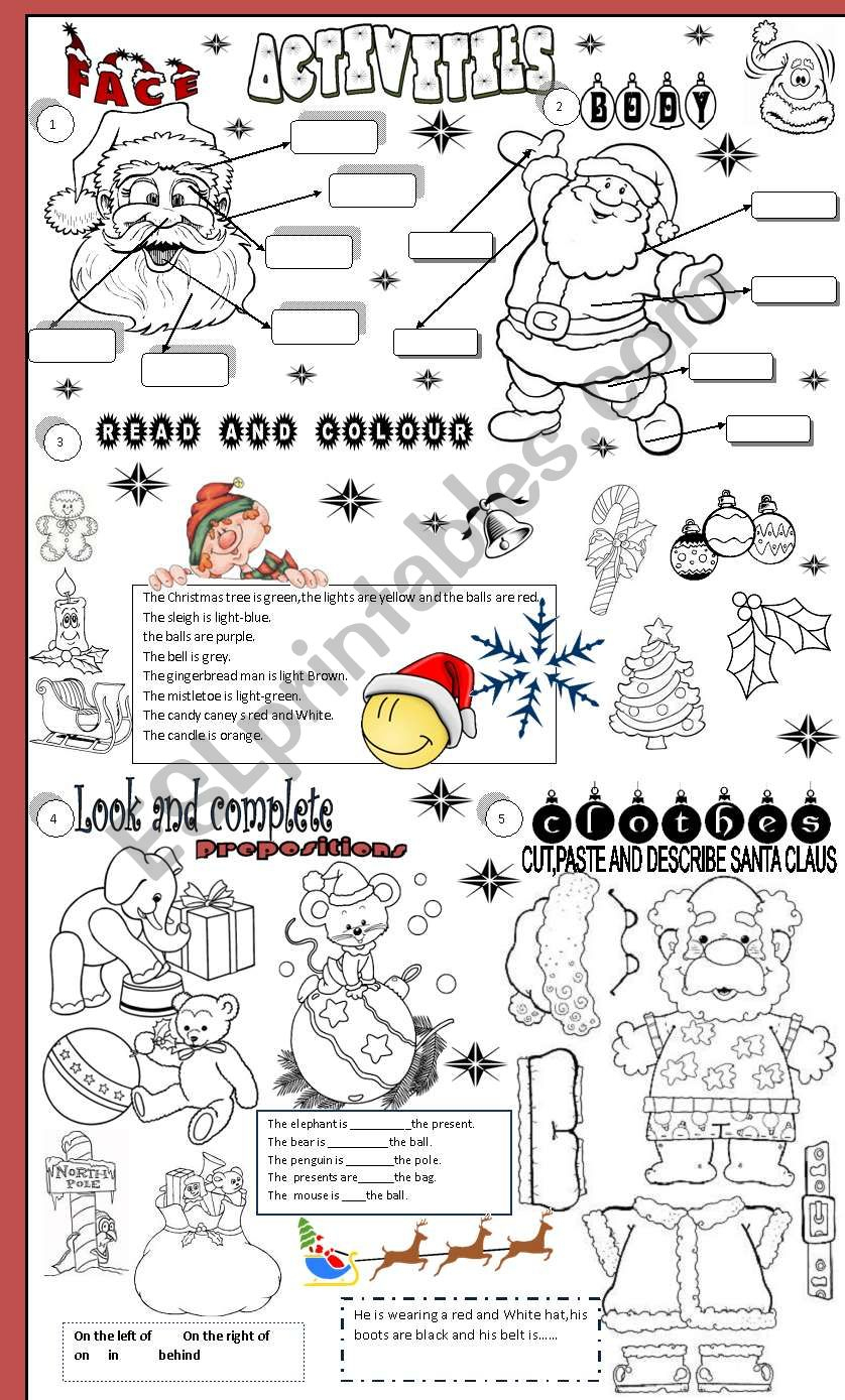 Christmas - Esl Worksheetangelamoreyra - Worksheets Library pertaining to Esl Christmas Worksheets Adults