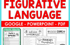 Christmas Figurative Language - Rockin Resources regarding Christmas Similes And Metaphors Worksheets