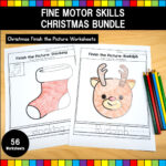 Christmas Fine Motor Skills Bundle   United Teaching Intended For Christmas Fine Motor Skills Worksheets