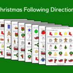 Christmas Following Directions Activity | Speech Therapy Ideas Within Christmas Following Directions Worksheets