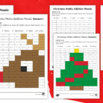Christmas Foundation Phase Addition To 10 Worksheet   Christmas Within Christmas Maths Mosaic Worksheets