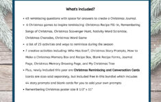 Christmas Games Activities And Questions For Reminiscing About in A Christmas Memory Worksheets Answers