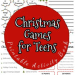 Christmas Games For Teens Activity Book With Christmas Worksheets For Teens