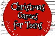 Christmas Games For Teens Activity Book with Christmas Worksheets For Teens