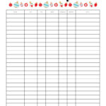 Christmas Gift List Templates   20 Free Pages | Printabulls With Regard To Christmas Gift Planning Worksheets