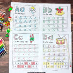 Christmas Handwriting Worksheets For Holiday Alphabet Fun (Free In Free Christmas Handwriting Worksheets