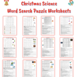 Christmas Holiday Science Word Search Puzzle Worksheets Bundle With Regard To Christmas Science Worksheets Middle School