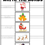 Christmas Holiday Write The Words Set 1 For Kids K5 And Esl Free With Regard To K5 Learning Christmas Worksheets