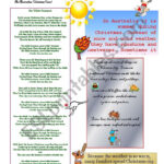 Christmas In Australia   Esl Worksheetmanjas Intended For Christmas In Australia Worksheets
