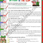 Christmas In Britain And In The Usa   Esl Worksheetmena22 Inside Christmas In America Worksheets