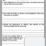 Christmas In Camelot Novel Study Comprehension, Critical Thinking Inside Christmas In Camelot Worksheets