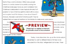 Christmas In Hawaii - Super Teacher Worksheets for Super Teacher Worksheets Christmas