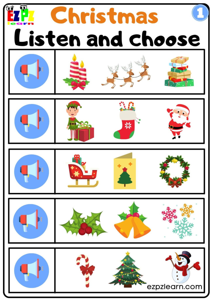 K5 Learning Christmas Worksheets