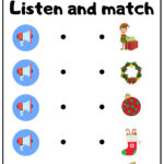 Christmas Interactive Worksheet Listen And Match The Correct Within Christmas Matching Worksheets For Preschool
