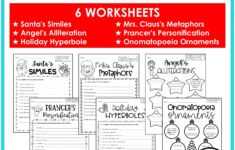 Christmas Literacy Bundle - Rockin Resources throughout Christmas Figurative Language Worksheets