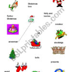 Christmas Match Up   Esl Worksheetmuppet007   Worksheets Library For Christmas Match Up Worksheets