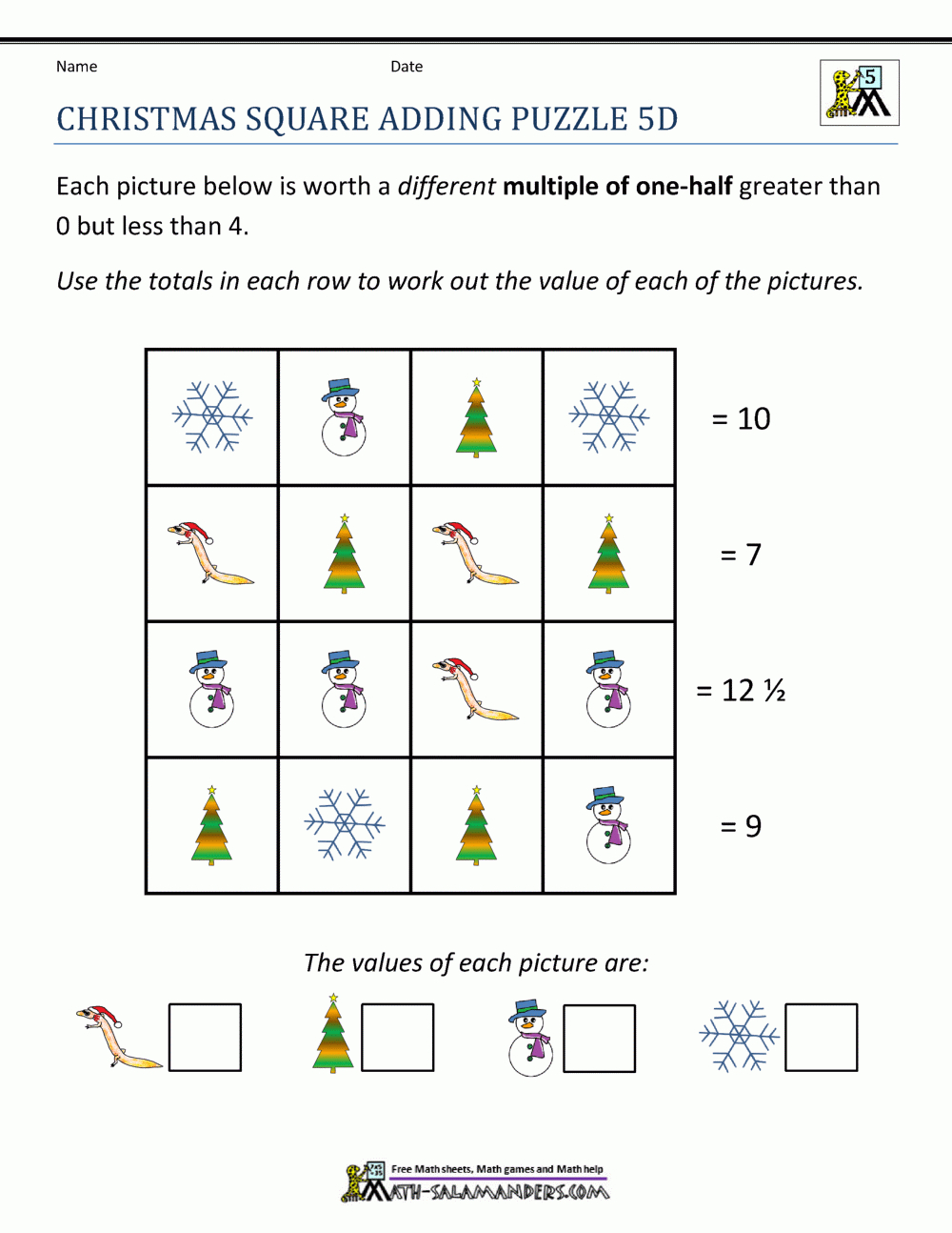 Christmas Math 5Th Grade Worksheets - Worksheets Library within Christmas Math Worksheets For 5th Grade